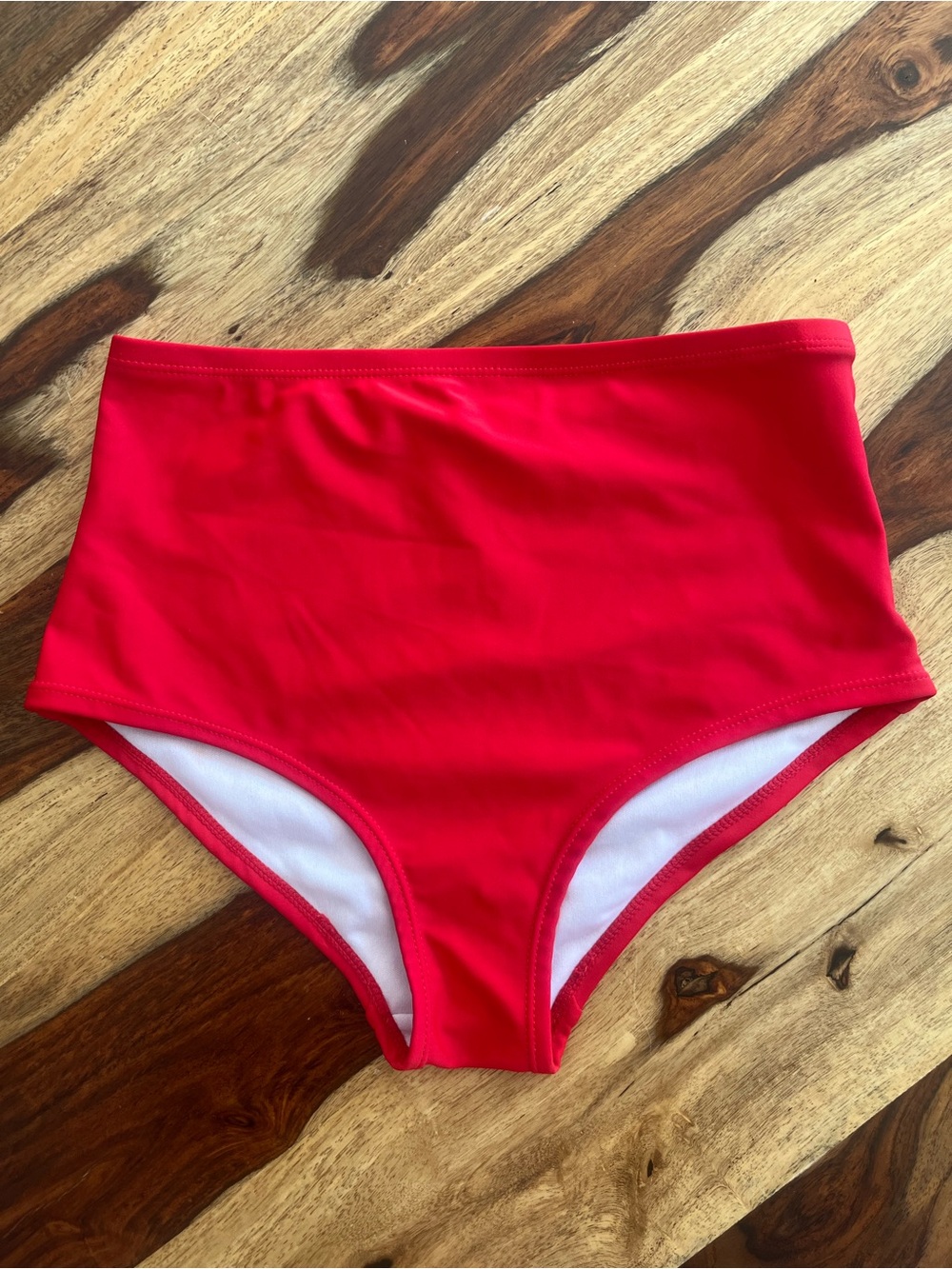 Bluenotes Red High-Waist Women’s Swim Bottoms